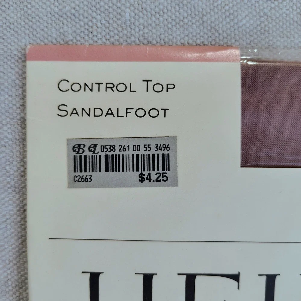 NWT Heiress Womens SZ Average Light Support Pantyhose Misty Taupe Sandalfoot USA